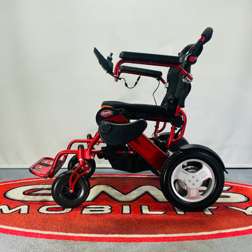 Ex-Demo Motion Healthcare Foldalite Trekker Folding Powerchair (Red)