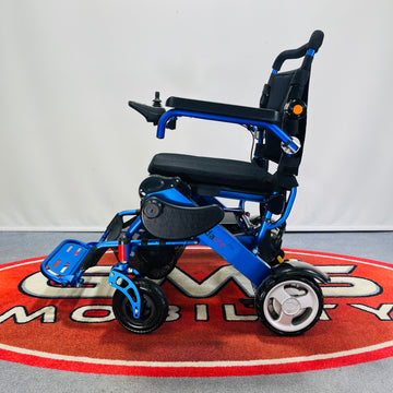 Motion Healthcare Foldalite Pro Folding Powerchair (Blue)