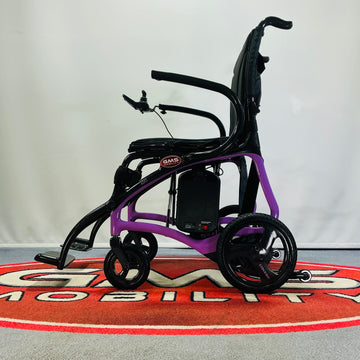 Ex-Display Careco iConnect ZR1 Carbon Fibre Portable Folding Electric Powerchair Lilac