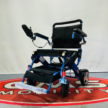 Motion Healthcare Foldalite Pro Folding Powerchair (Blue)