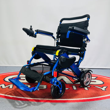 Motion Healthcare Foldalite Pro Folding Powerchair (Blue)